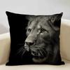 Animal Portrait Cushion Cover,Lion, Tiger, and Bear Patterns,Home Sofa Decorative Throw Pillow Case Perfect Children's Gift