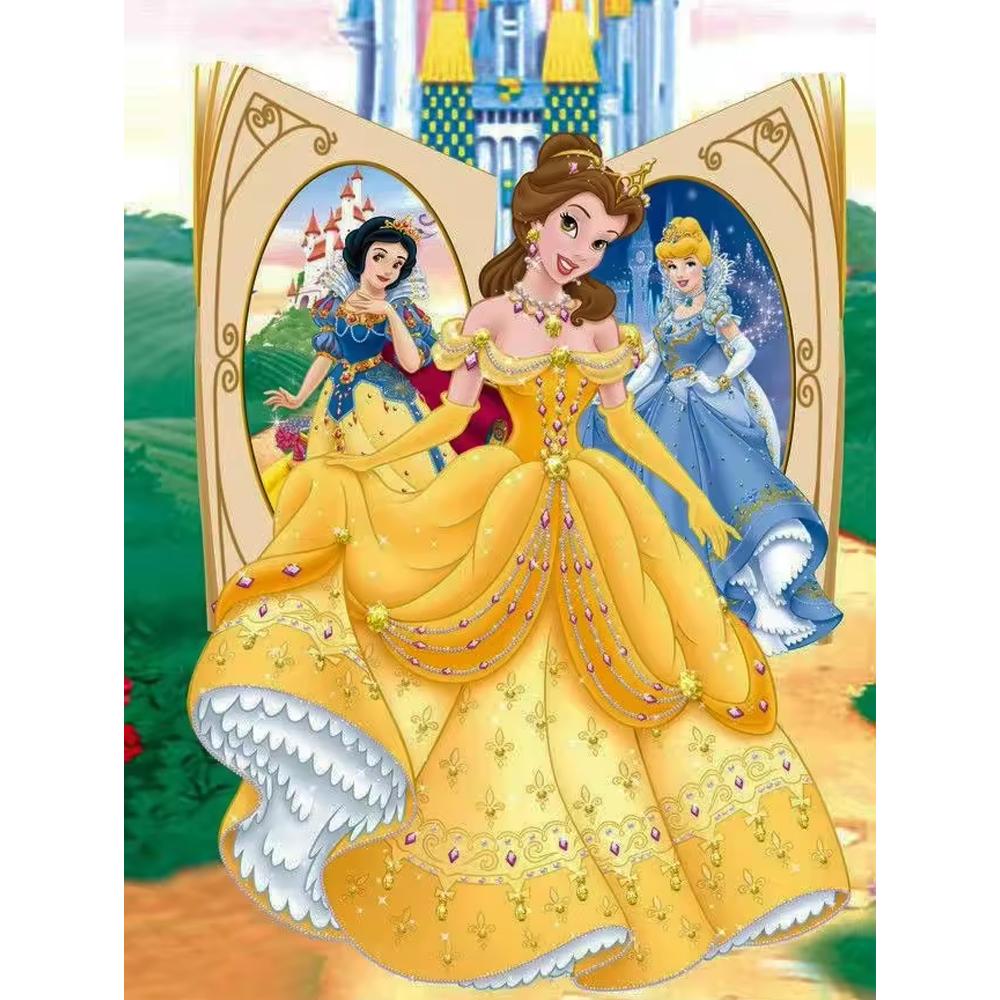 5D Diamond Painting Disney Princesses Full Diamond Embroidery Cartoon DIY Rhinestone Pictures Cross Stitch Kits Crafts Home Decor