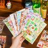 TIANZI 20/40 Pcs Retro Cartoon Die Cut Stickers Book Japanese Stationery for Scrapbooking Diary Handmade Decorative Supplies