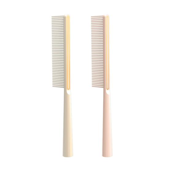 Peigne à Cheveux avec Manche Long Ergonomique Antistatique Hommes Femmes Dents Fines Peigne Court Long Épais Bouclés Cheveux Humides Secs Coiffage Démêlage Peigne