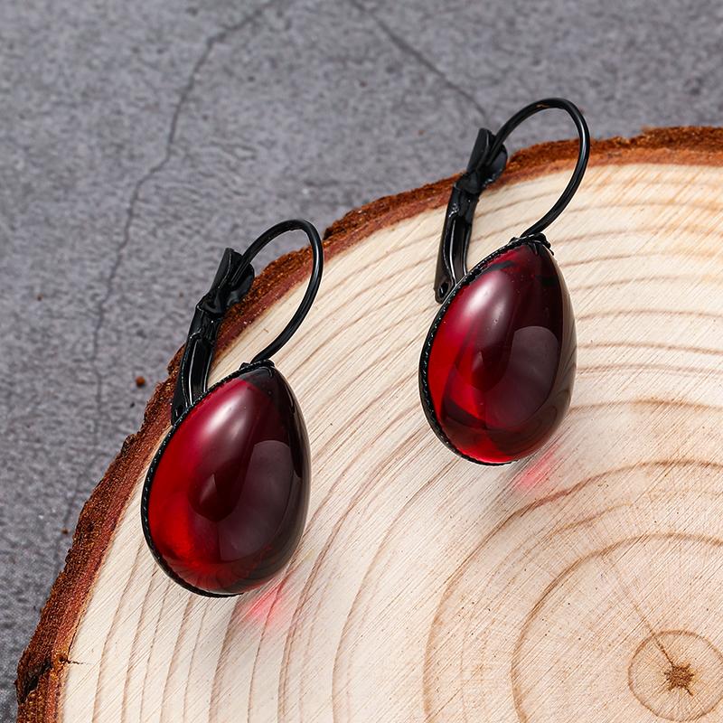 Vintage Gothic Vampire Witch Black Rose Earrings for Women  New Creative Holiday Party Personalized Jewelry Halloween Gifts