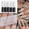NEW Nail Lace Stickers Self-Adhesive DIY 10 Rolls Black And White Nail Foil Transfer Stickers For Home Salon Travel Women Girls