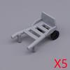 MOC City Scene Building Blocks Food Accessories Vegetable Fruit Shopping Cart Wine Bottle Toy