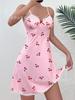 New deep suspender lace nightdress slim fit comfortable breathable quick drying loungewear pajamas women's summer