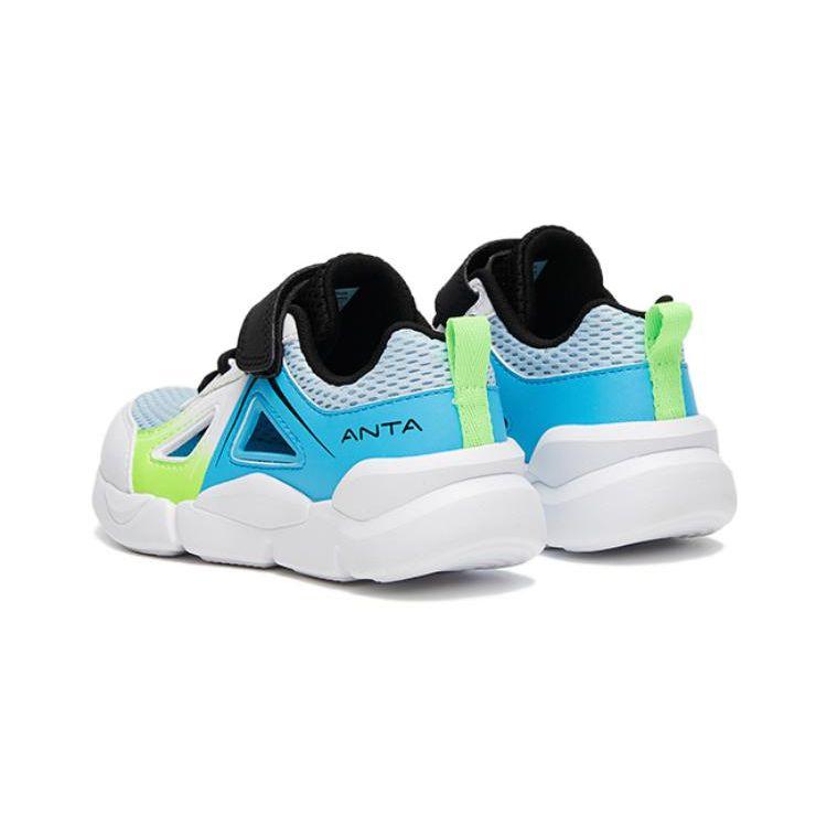 Anta Comfortable Casual Sports Sandals Kids Sandals White Blue Green A312329952H-3