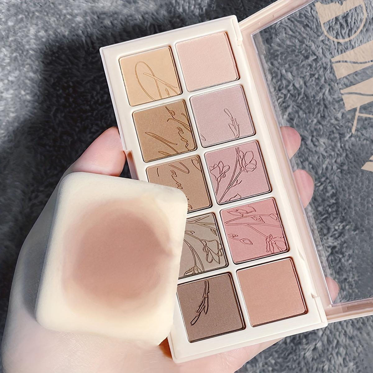 

10-колірна палітра димчастих тіней для повік Стійке матове та мерехтливе покриття Чорно-коричневий Коралово-рожевий Земляні тони для контурування обличчя та щоденного макіяжу 6#