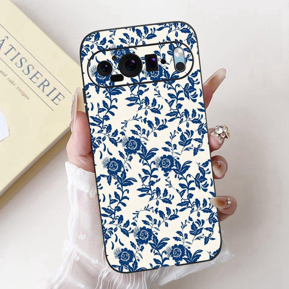 Fashion Painting Phone Case For Google Pixel 9 Pro 9A Black Silicone Soft Cover For Google Pixel9 9A 9Pro Cases Bumpers