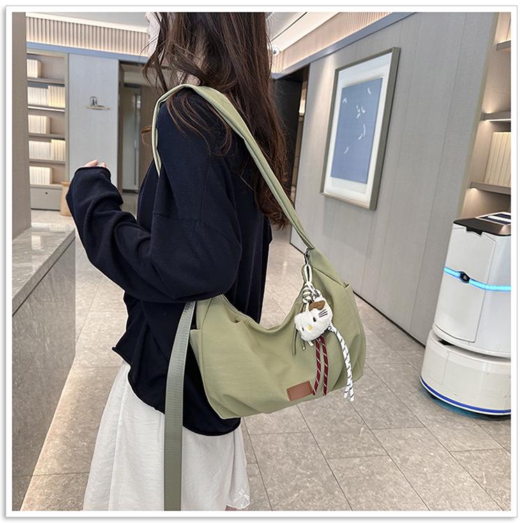 Versatile Retro Nylon Crossbody Underarm Bag for Women