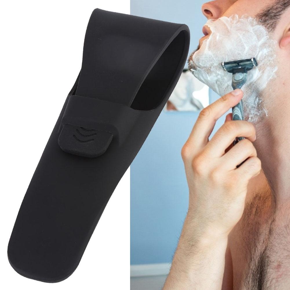 Silicone Portable Manual Shaving Clipper Protective Cover Beard Clipper Storage Bag