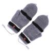 Beheizte Fingerhandschuhe, Fäustlinge, USB, doppelseitig, wärmer, Laptop-Handschuhe für den Winter