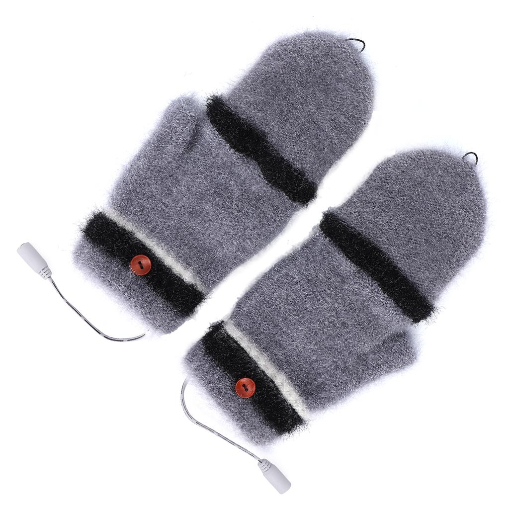 Beheizte Fingerhandschuhe, Fäustlinge, USB, doppelseitig, wärmer, Laptop-Handschuhe für den Winter