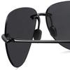 MAXJULI Men sunglasses Classic UV400 Fashion Driving Sports Unbreakable Rimless Design Oval Male for Women's TR90 Material Frame Sun Glasses 8008