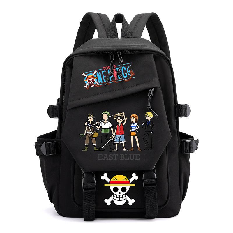 One Piece King Printed Backpack Elementary School Students Junior High School Students High School Students Large Capacity School Bag
