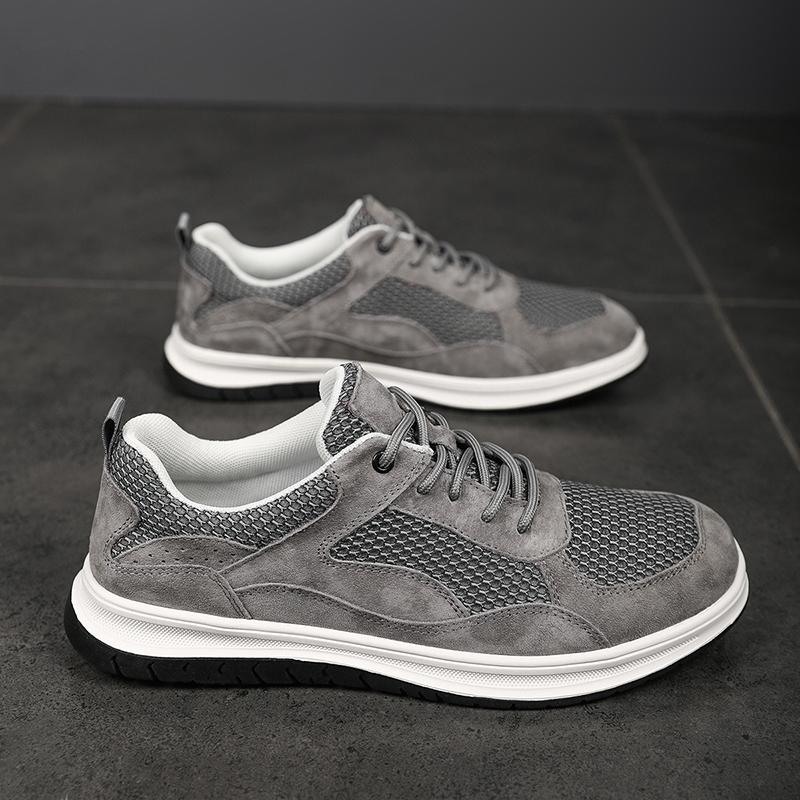 All-match Men Casual Shoes Lace-Up Men's Handmade Flats Luxury Brand Men Vulcanize Footwear Breathable Mesh Fabric Sports Shoes