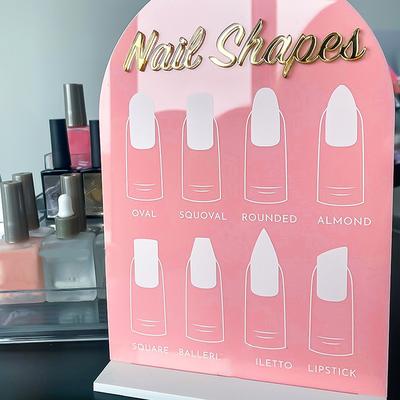 Tavola Espositiva per Nail Art Accessori per Nail Art Salone di Bellezza Forma dell'Unghia Espositore per Punte Unghie Manicure Per Nail Art Supporto Strumento
