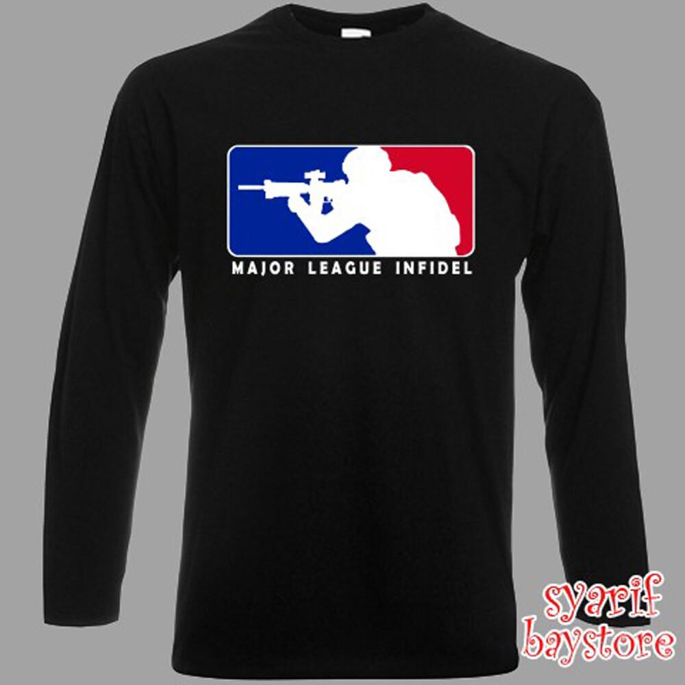 

MLI Major League Infidel Army Military Black Size S to 3XL Unisex T-Shirt XL