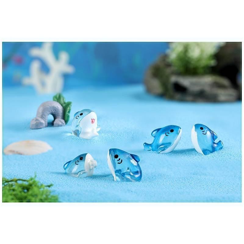 Cute Micro Landscape Shark Decoration Accessories Desktop Toy Doll Kids Gifts