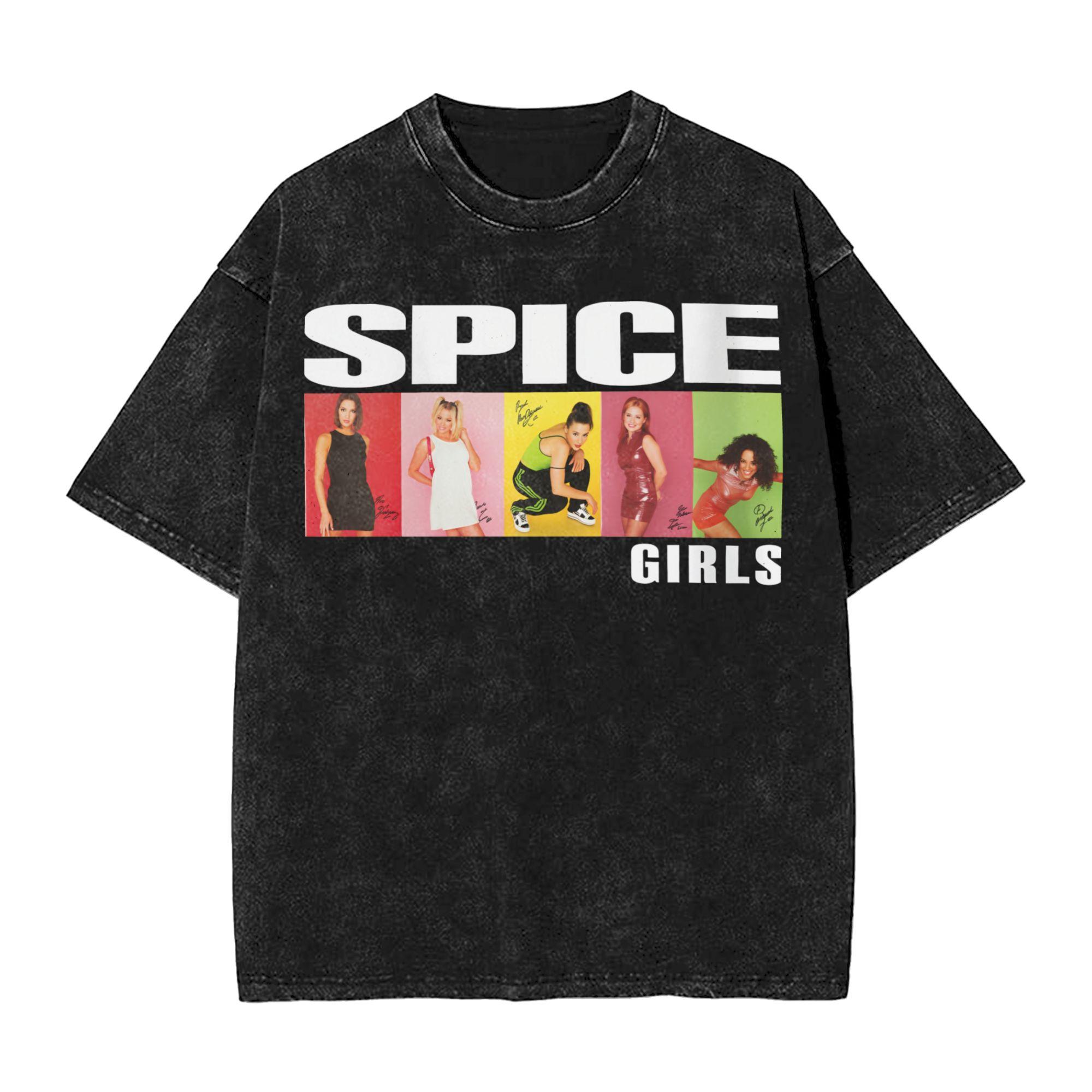 2026 Spice Girls tūre mazgāta t-krekls