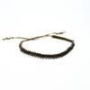 HARANG HR 280B_Silver Ball Fabric Bracelet (Khaki)