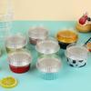 20 Set Aluminum Foil Cake Cups Mini Cake Pans Disposable Baking Mold For Mousse Pudding Portion Baking Tray