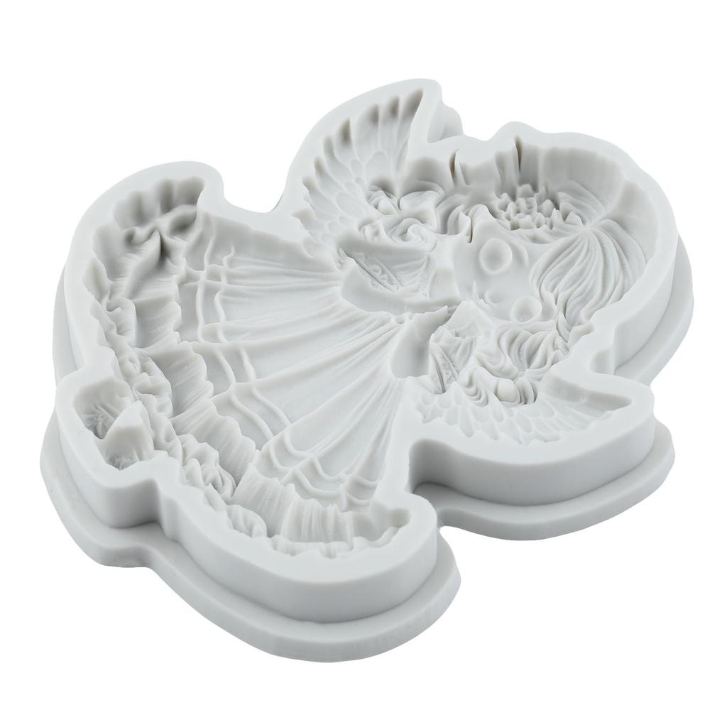 Formy silikonowe Anioł Aniołek Forma do fondantu Narzędzia do dekoracji ciast Topper na babeczki Czekolada Cukierki Rękodzieło Pasta cukrowa Polimerowa glina