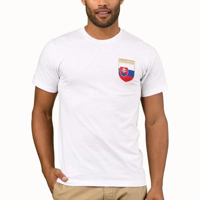 Slovakia Football T Shirt Top | 2026 Cup Flag Euro Sport Tee Soccer T-Shirt