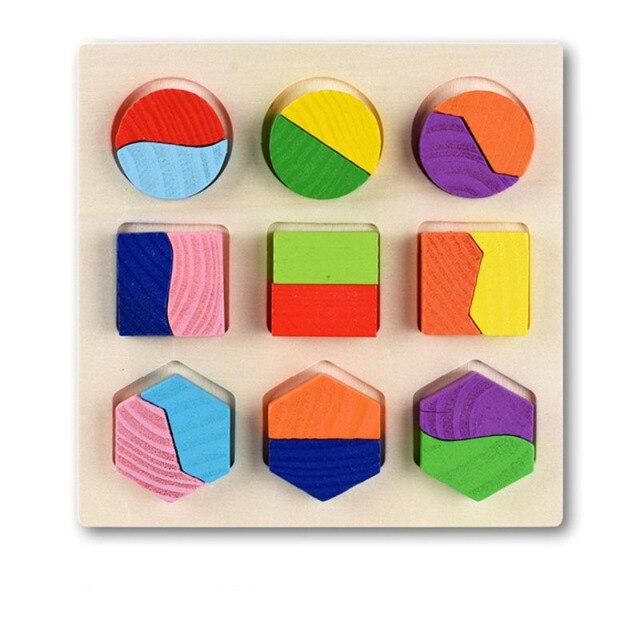 Geometric Shapes Toys For Children Early Learning Exercise Hands-on Ability Montessori Puzzle Sorting Math Educational Toys