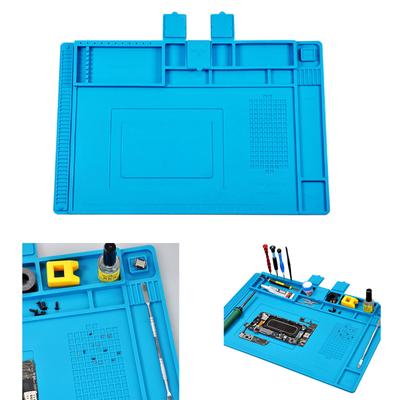 Silikon-Pad, Schreibtisch-Plattform, Silikon-Tischmatte für Lötstation, Bügeleisen, Telefon, PC, Reparaturmatte, magnetische Wärmeisolierung