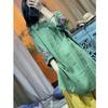 Plus Size Embroidered Cotton Linen Dress with 3/4 Sleeves - Retro Style for Spring and Autumn