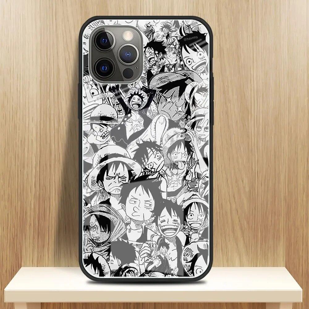 

Стеклянный чехол для Apple iPhone 13 11 14 Pro 12 7 8 Plus SE 2022 XR X XS Max 6 6S закаленный чехол для телефона цельный в стиле аниме iPhone 6 6S