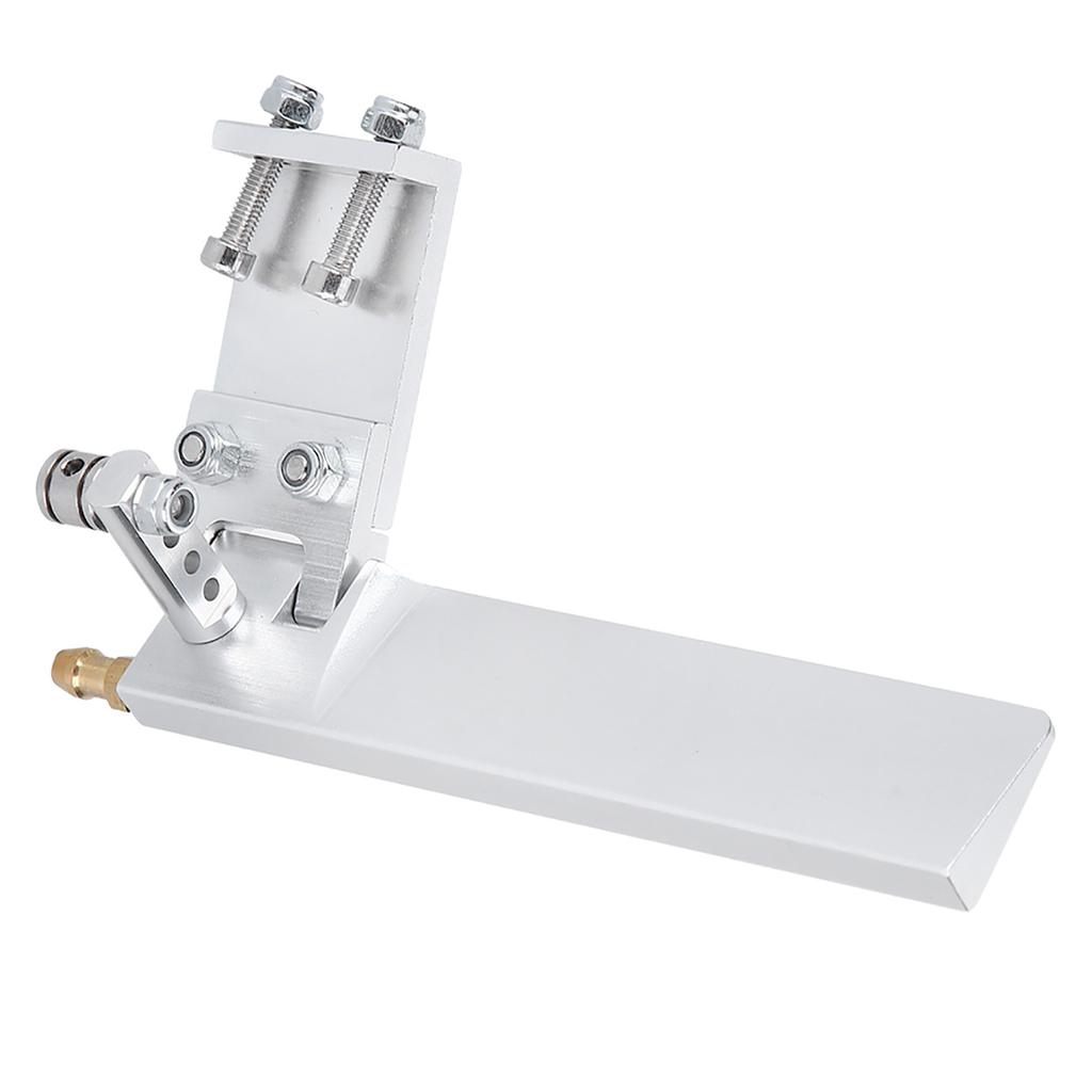 Ship Model Aluminium Alloy Suction Water Rudder RC Boat Semiimmersed Boat 95mm Silver