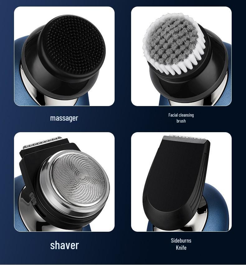 2025 Triple-Head USB Rechargeable Washable Shaver with Flip-Top & Large Capacity Battery