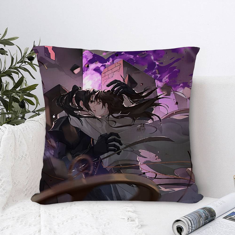 Priest Anime Sha Po Lang Maple Design Cushion Cover Happy Autumn Harvest Decor Holiday Decorati Pillow Cover