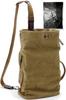 KIRIRU Wide-Opening Rugged Canvas One-Shoulder Bag for Men, 8L (Beige, BGE)