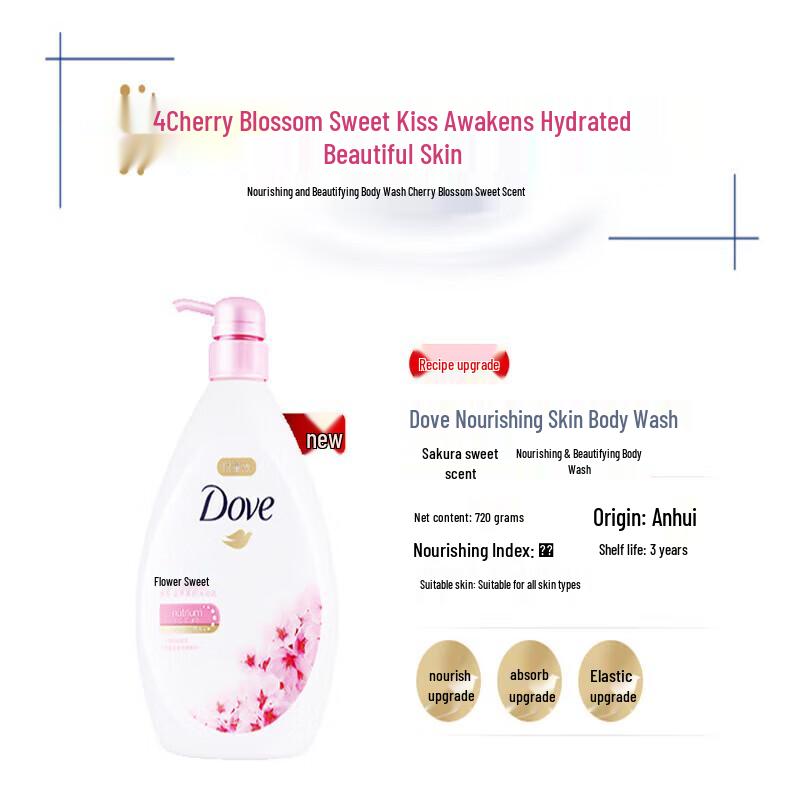 Dove Cherry Blossom Nourishing Body Wash 720g