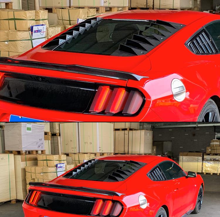 Rear Window Louvers Sunshade for 2015-2023 Ford Mustang