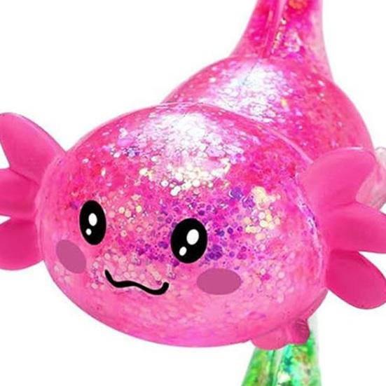 Salamander Squeeze Toy Stress Relief Glitter Salamander Sugar Ball Sensory Toy Decompression Flour Salamander Fidget Toy