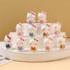 10Pcs Hello Kitty Cartoon Resin Beads DIY Handmade Cute KT Cat Loose Beads For Pacifier Chain Clips Bracelet Jewelry Making