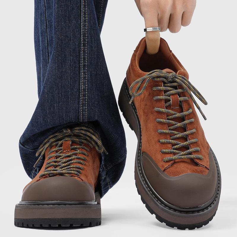 Outdoor casual platform heightening British lace-up