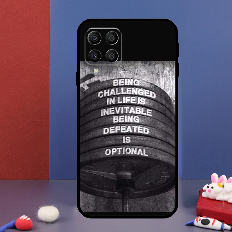 Workout Motivation Fitness Gym Quotes For Samsung Galaxy M15 M55 M33 M13 M23 M53 M31 M51 M14 M34 M54 M20 M30s M52 M32 Phone Case