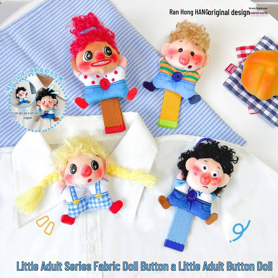 Original Little Adult Series: Ugly Cute Prank Boy Doll Keychain & Bag Pendant