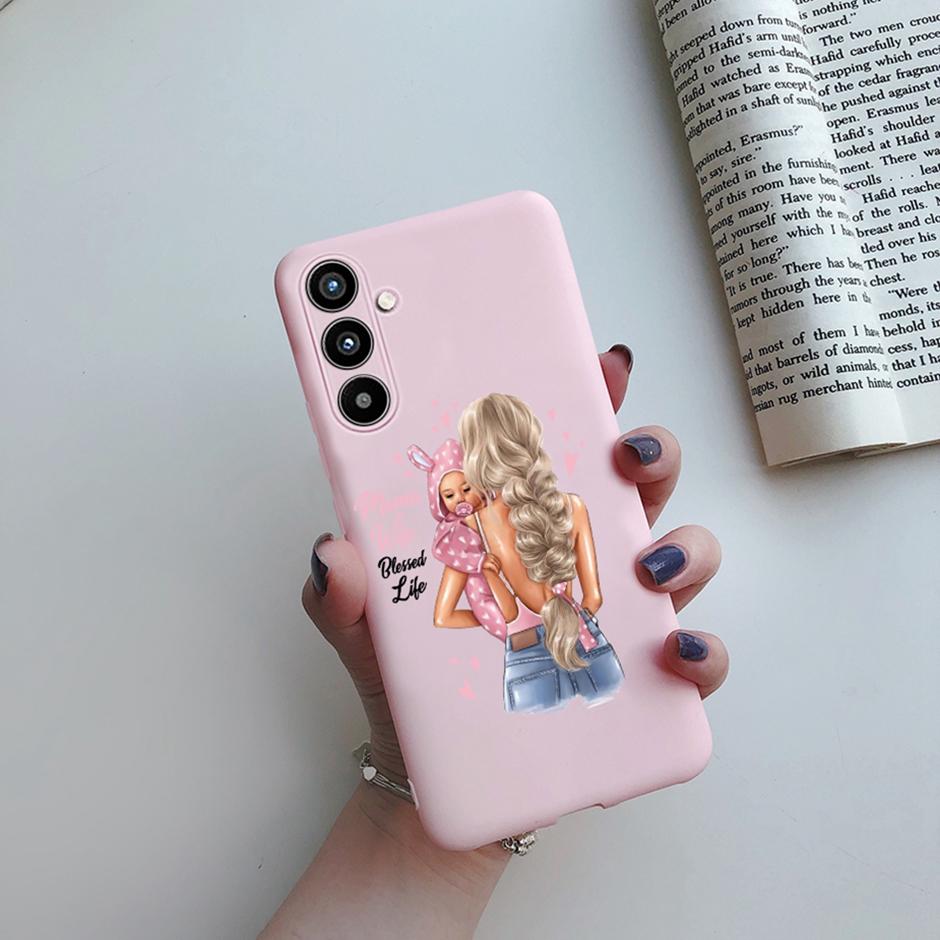 Cover Case For Samsung A34 5G Phone Shell On Samsung Galaxy A54 5G Back Cover Girl Silicone Soft Casing Shockproof Bumper Fundas