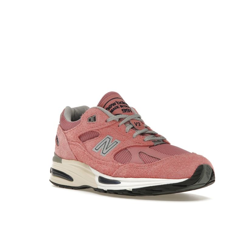 New Balance 991v2 Made In England Brandied Apricot Unisex Sneakers Pink Naval-Academy Silver U991PK2