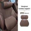 Qhrfm5 Car Logo Headrest Waist Pillow Neck Support Pad Emblem Accessories For BMW 1 3 5 Series G30 G32 G38 2021 2020 2019 2018 E46 E91