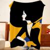 Artist M-Malika F-Favre Throw Flannel Throw Blanket, Lightweight Cozy, Durable Washable Cute Cool