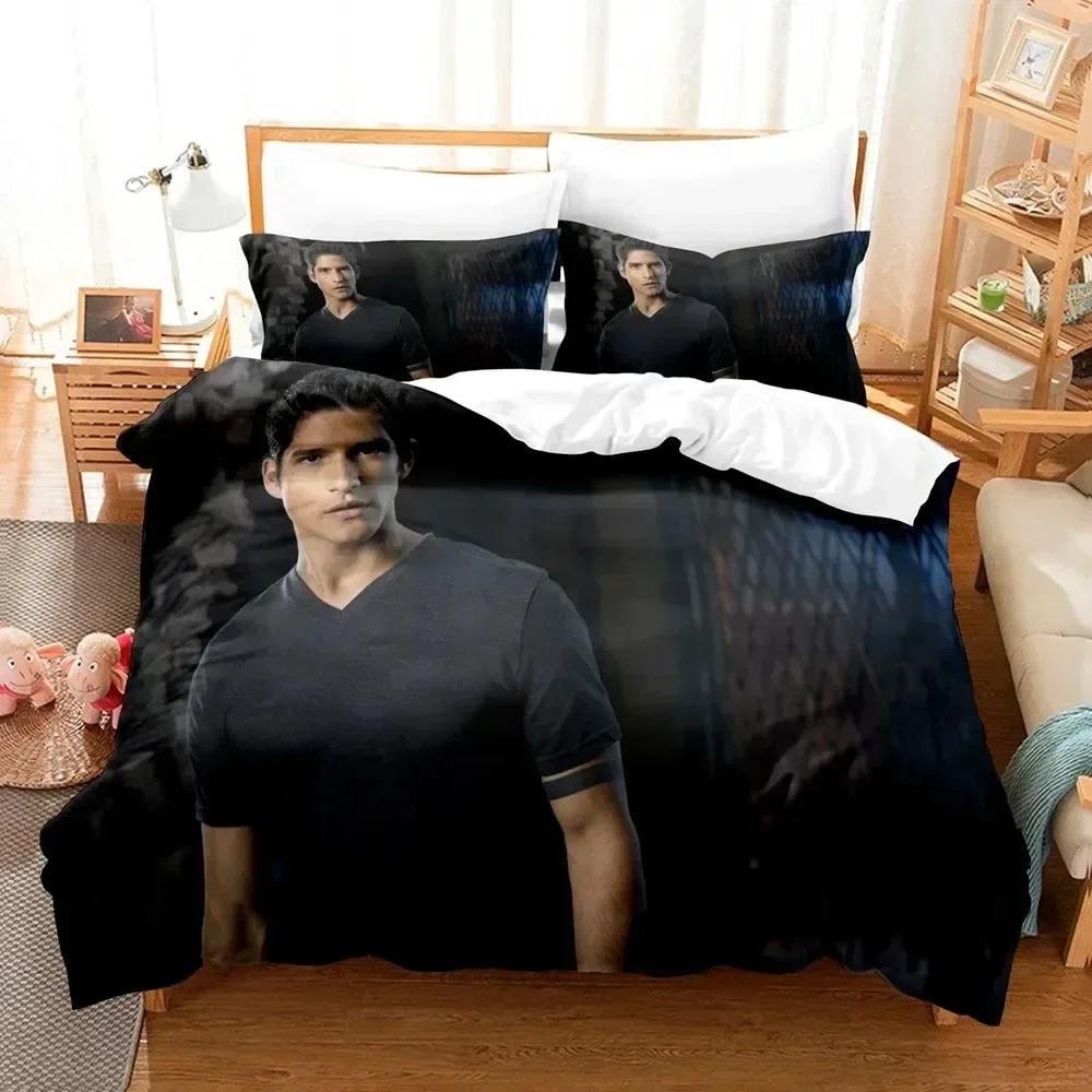 Luxury New 3D Print Teen Wolf Bedding Set TV Series Quilt Cover Pillowcases Twin Full Queen King Duvet Cover Sets Home Textile