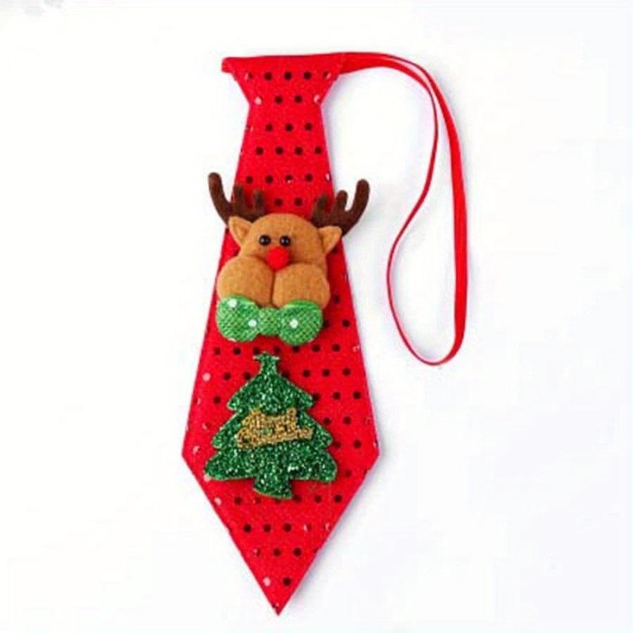 1PC Christmas Santa Claus Snowman Elk Ties for  Decor Funny Festival Rave Gifts Christmas Decorations Supplies