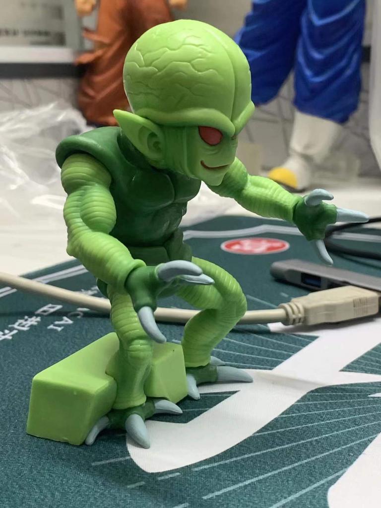 10Cm Dragon Ball Saibaimen Anime Action Figures Movable Joint Model Doll Green Vegetable Man Collectible Toy Gift
