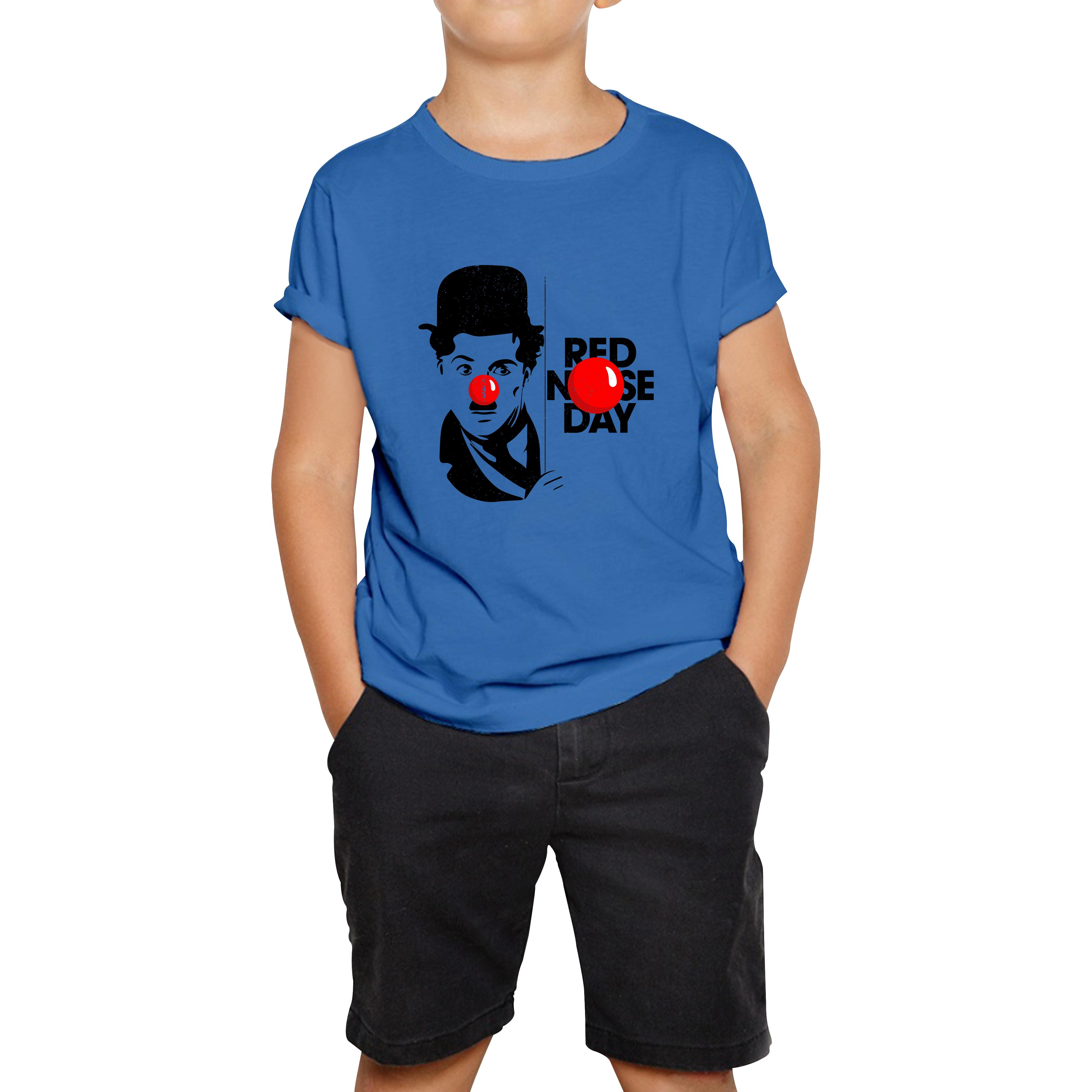 

Charlie Chaplin Red Nose Day Kids T Shirt 140