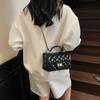 New high-end patent leather rhombus chain bag portable shoulder crossbody trendy women's bag